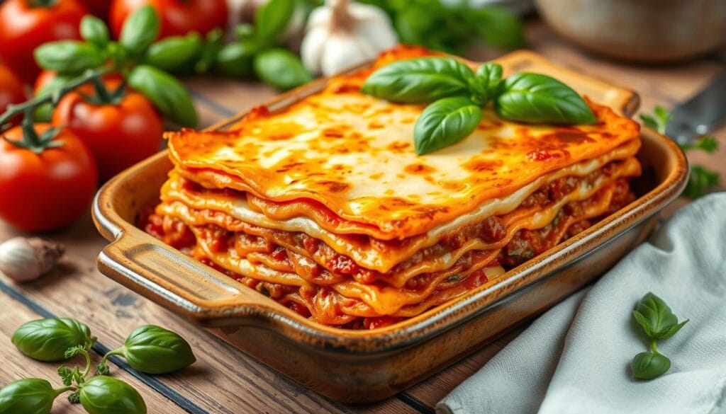 lasagna Ready to serve to guests