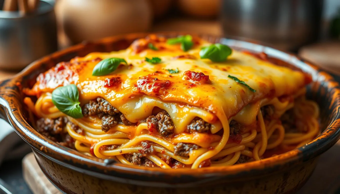 Ramen Lasagna With Ground Beef