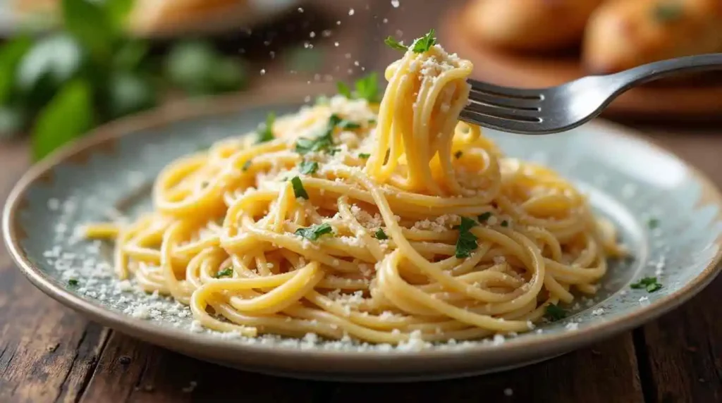 Spaghetti with Alfredo Sauce Recipe