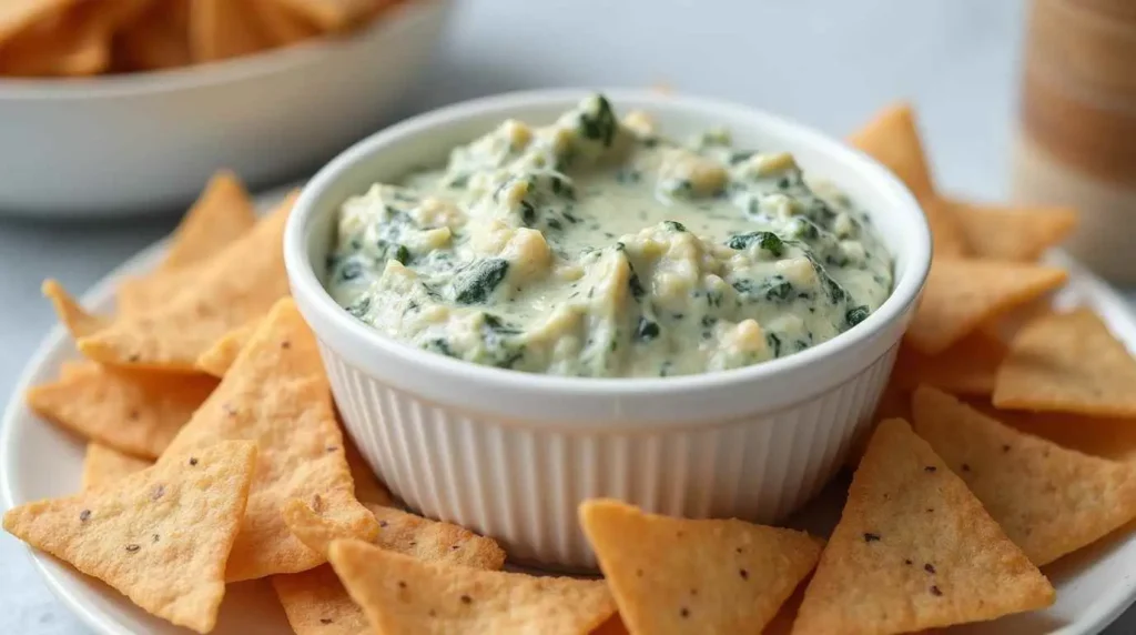 Spinach and Artichoke Dip with a Twist crockpot appetizers