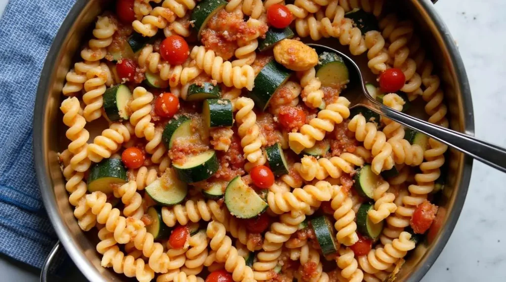 pasta with zucchini and tomatoes